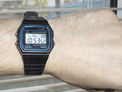 Children&#39;s Backlit Sports Wrist Watch with Stopwatch-Black