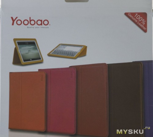 YooBao Lichee Pattern Genuine Leather Case for iPad 3/iPad 4 - Black