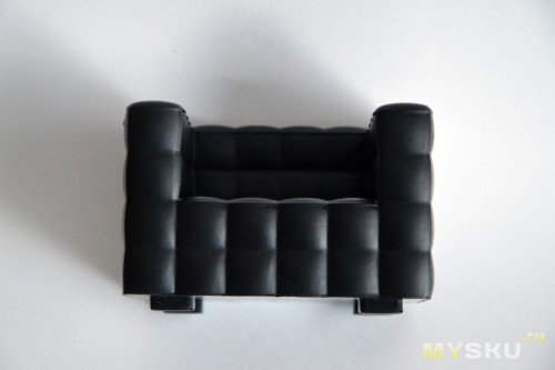 Siri&#39;s Couch SC-02-SB PU Cell Phone Holder for iPhone 4 / 4S / 5 - Black