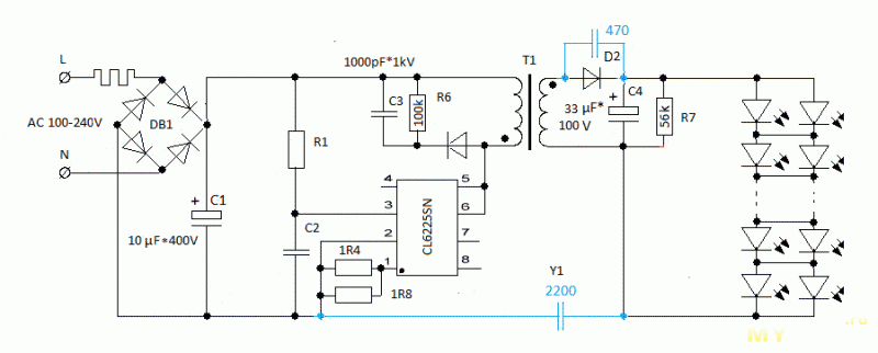 Cl1503ir схема включения