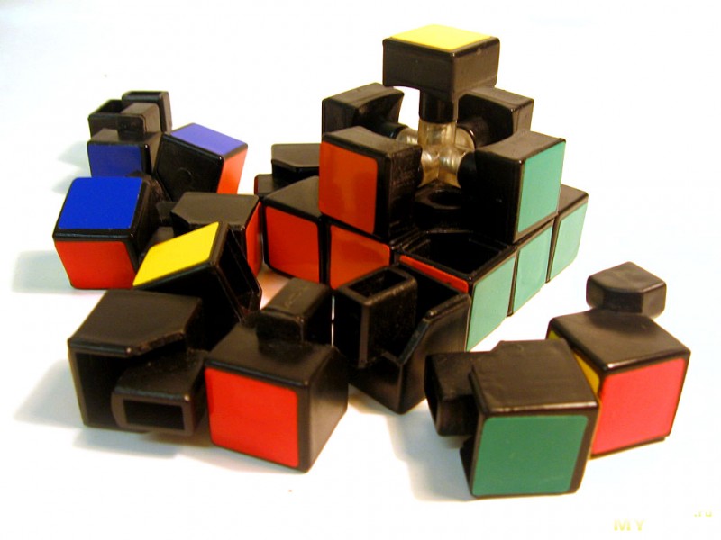 Оригами кубик рубик из бумаги Mitsunobu Sonobe | Оригами
