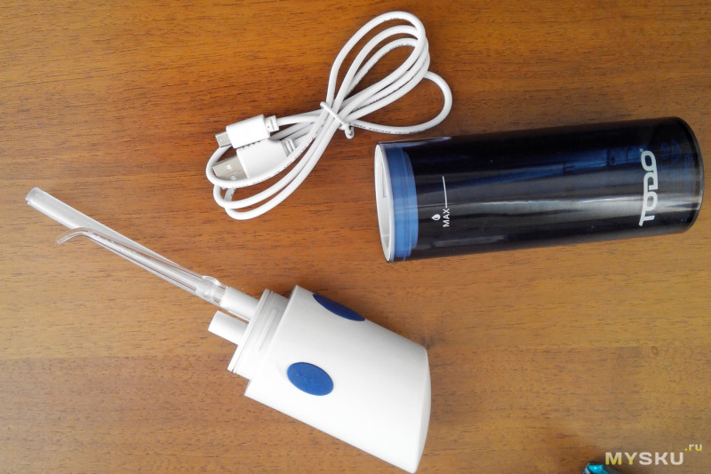 TODO AR - W - 12 Electric Oral Irrigator (портативный ирригатор для очистки полости рта)+ бонусом 'встроенный будильник' ;)